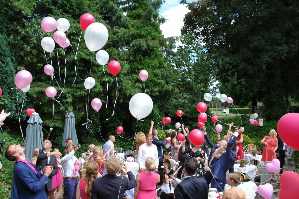 Ballonen op laten 