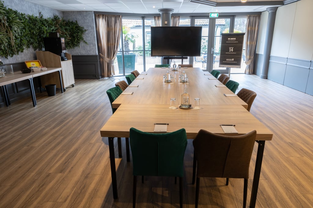Veluwe zaal - Boardroom opstelling 