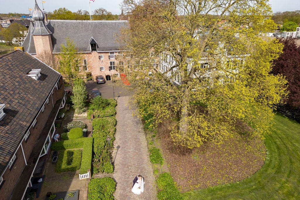 Kasteel Coervorden bovenaanzicht
