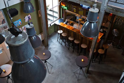 Pub van bovenaf