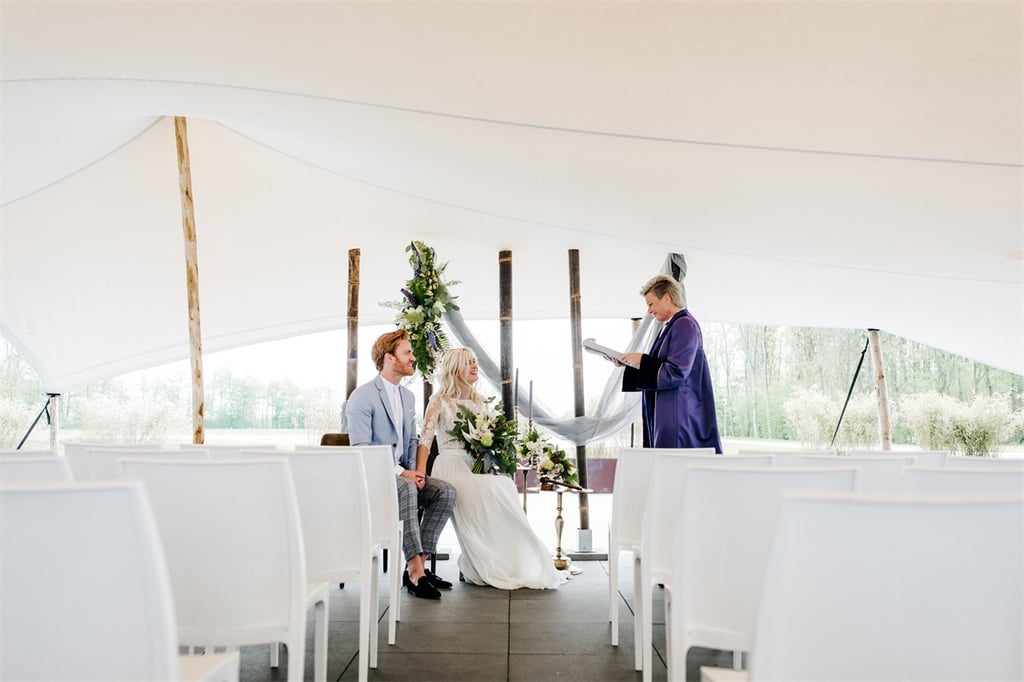 Ceremonie op het terras bij Het Veerse Meer 