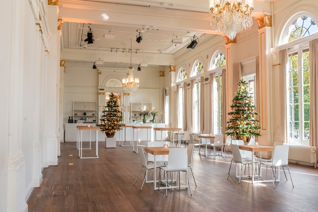 Balzaal Haardzijde - Receptieopstelling - Kerstdecoratie