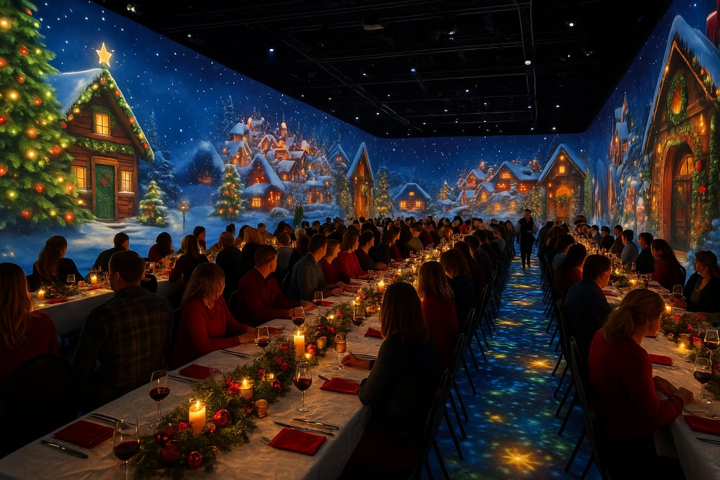 Kersdiner bij Remastered in Rotterdam voor max. 120 personen - immersive christmas dinner
