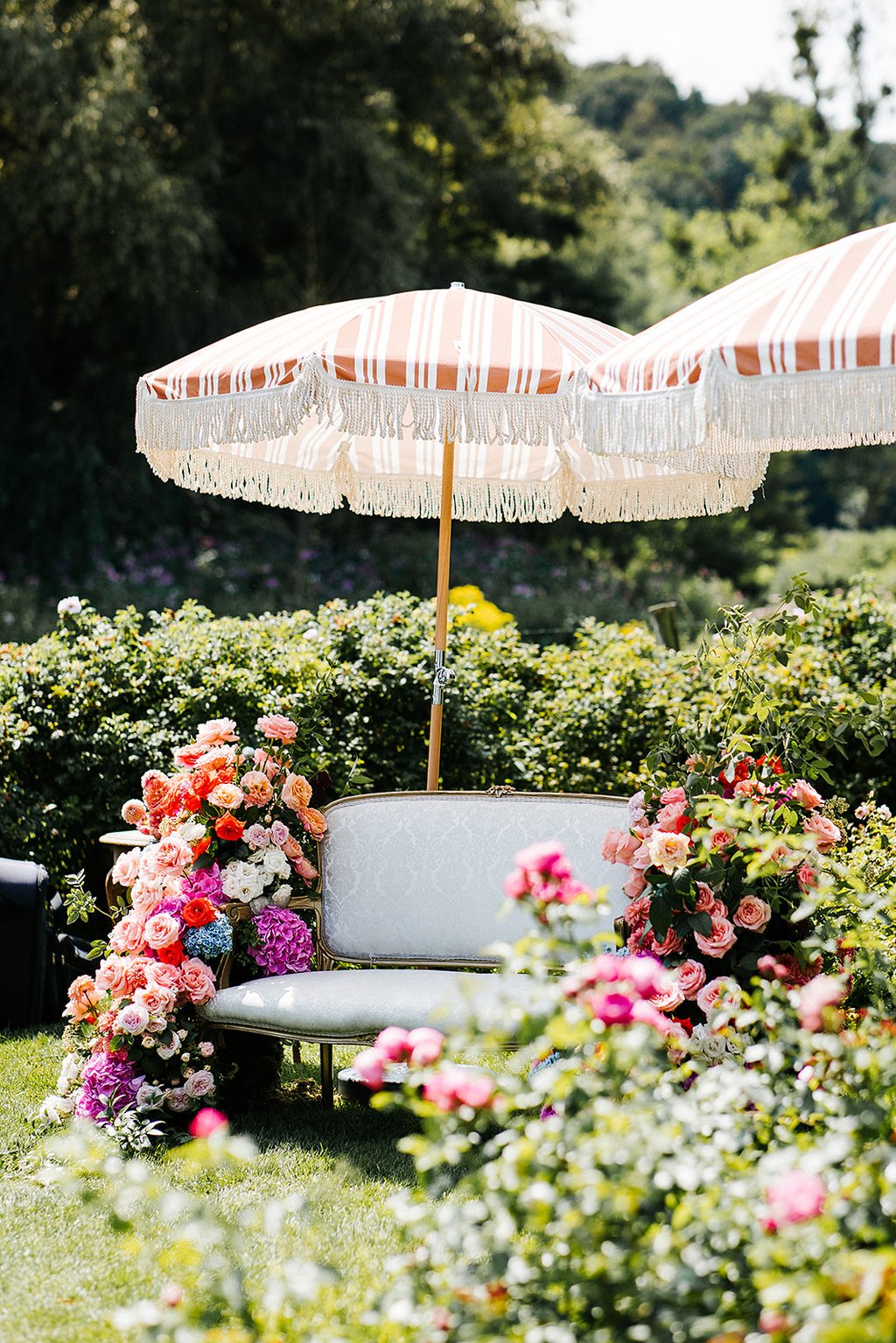 Ceremonie in de rozentuin