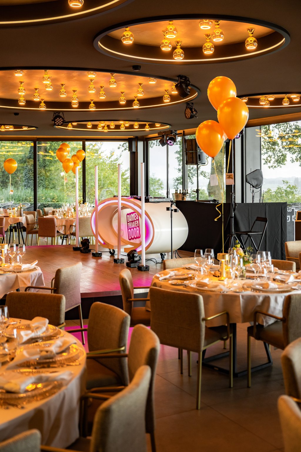 Dinner show opstelling Zicht