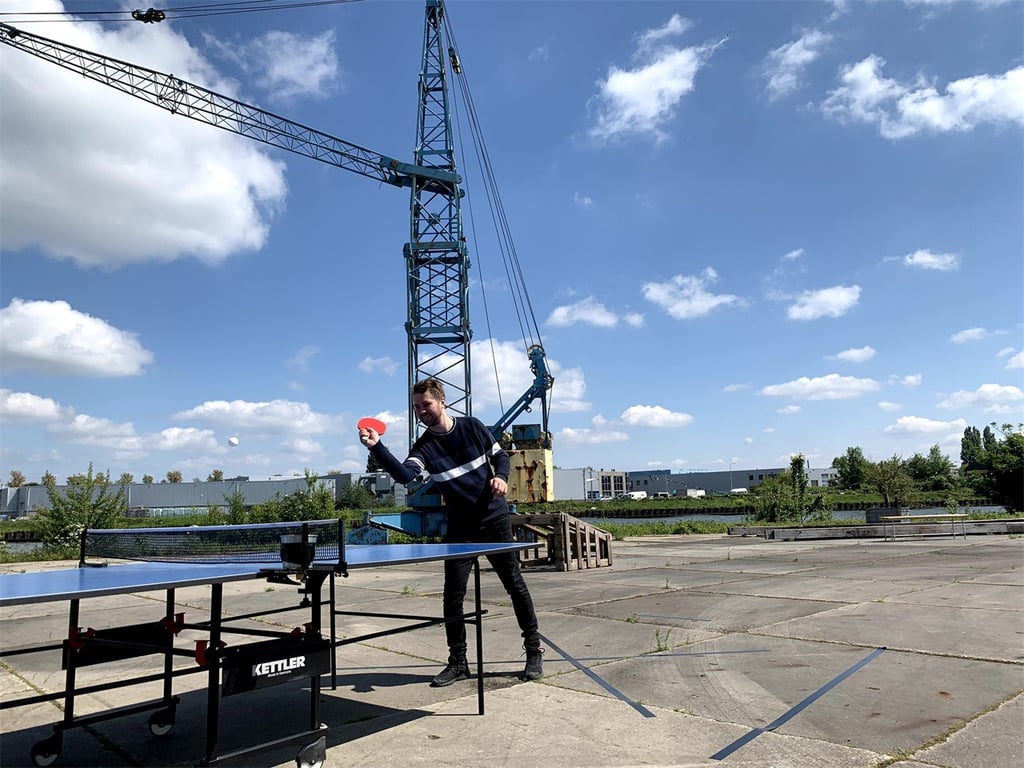 Speelkwartier - Werf - PingPong tafel - Kraan - pingpongen - DUS De Utrechtse Stadsvrijheid