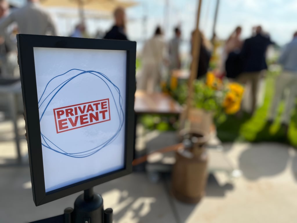 Private bedrijfsevent met terras