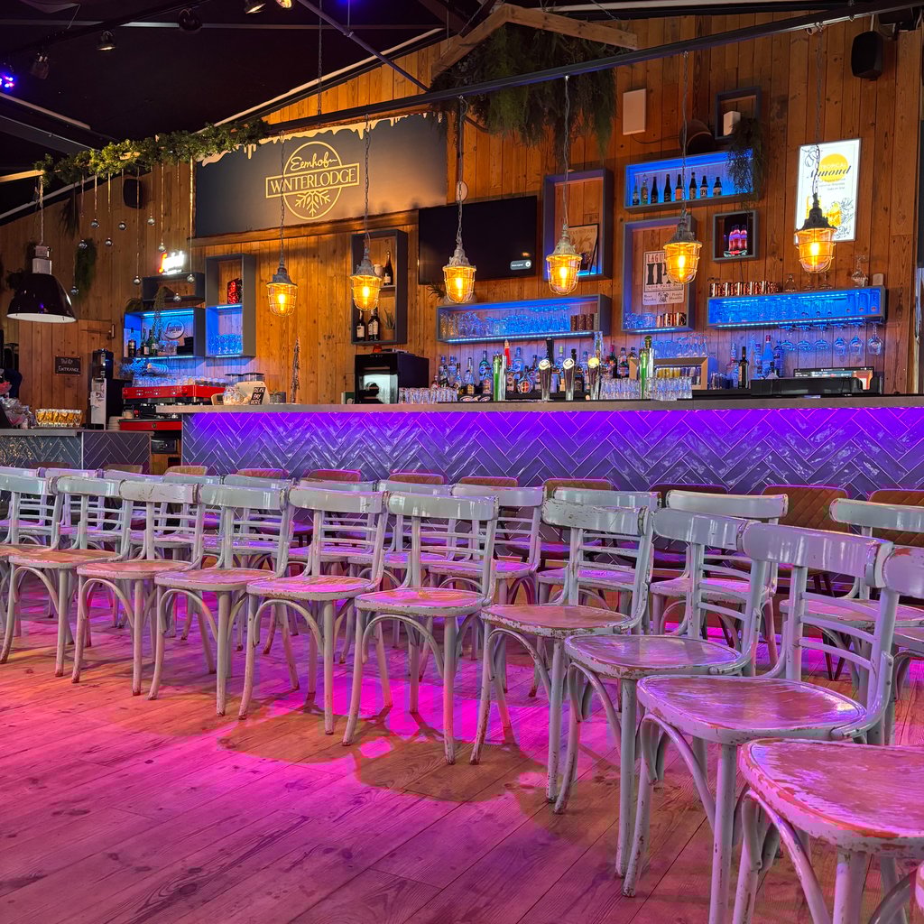 De Winterlodge in vergaderopstelling.