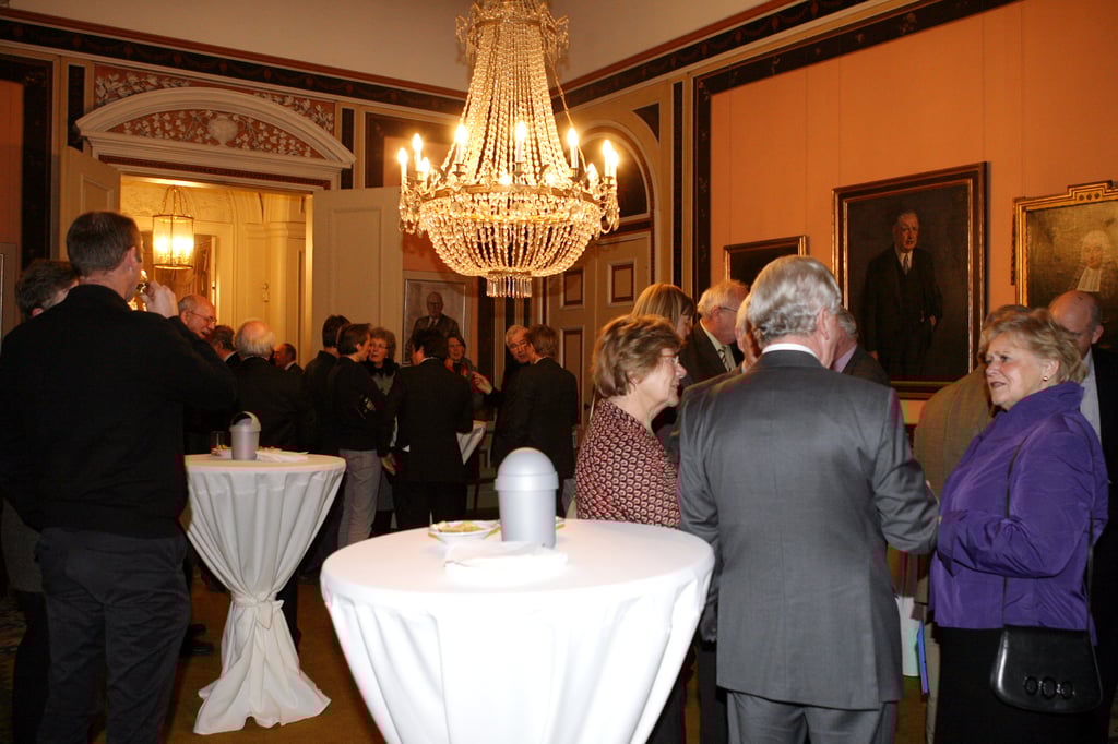 Receptie in de bestuurskamer