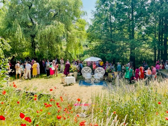 Ceremonie in het amfitheater