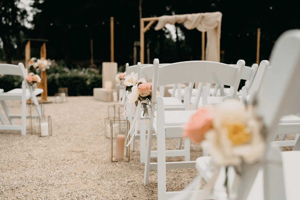 Ceremonie opstelling buiten