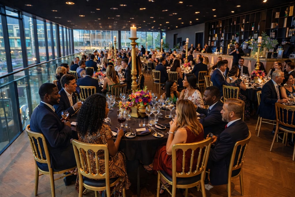 Diner ronde tafels Vide 200 personen