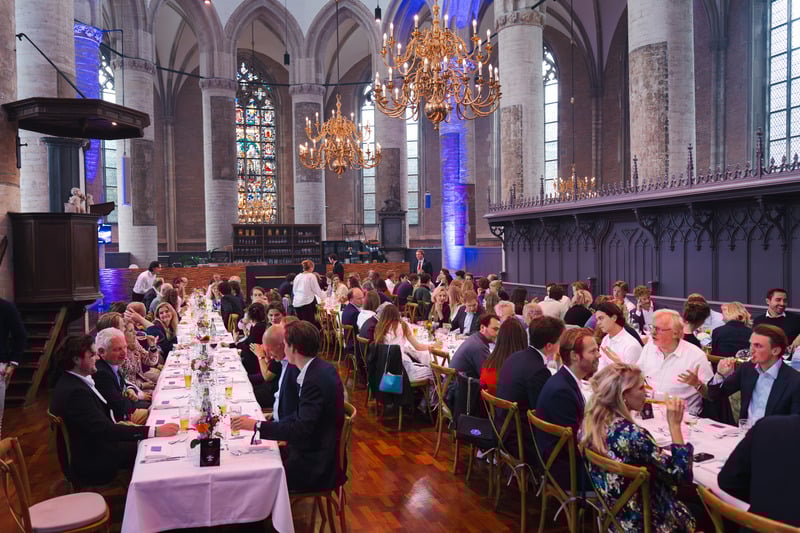 Diner in het koor