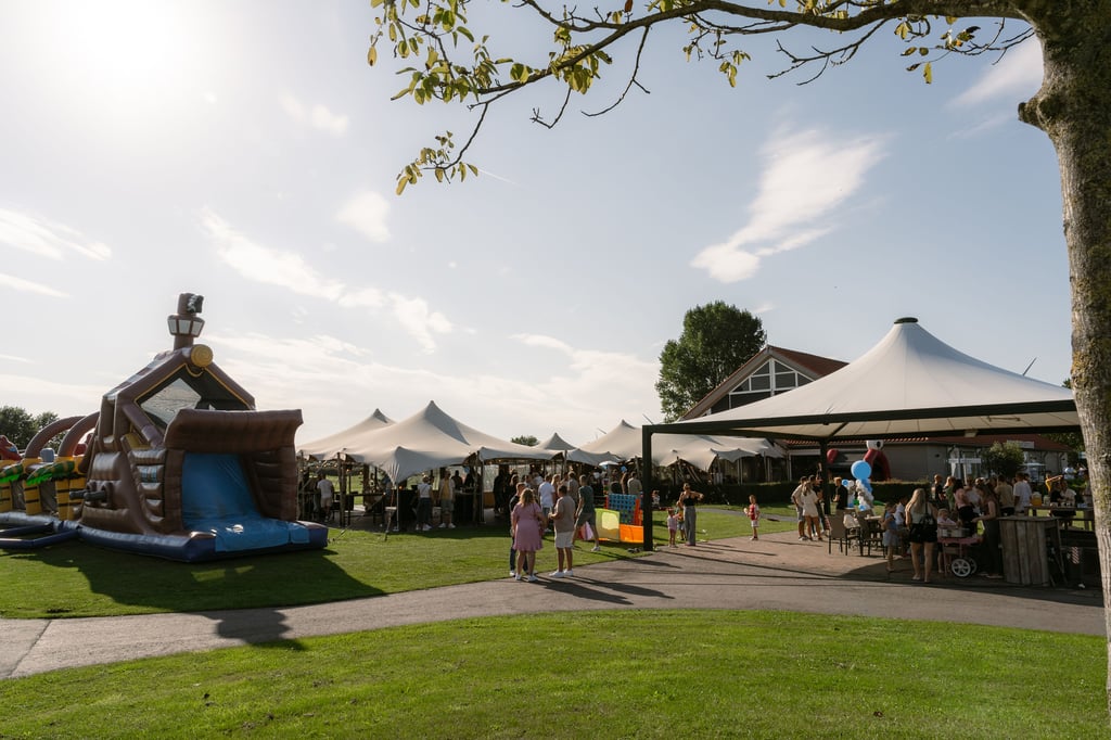 Bedrijfsfeest met activiteiten voor de kinderen