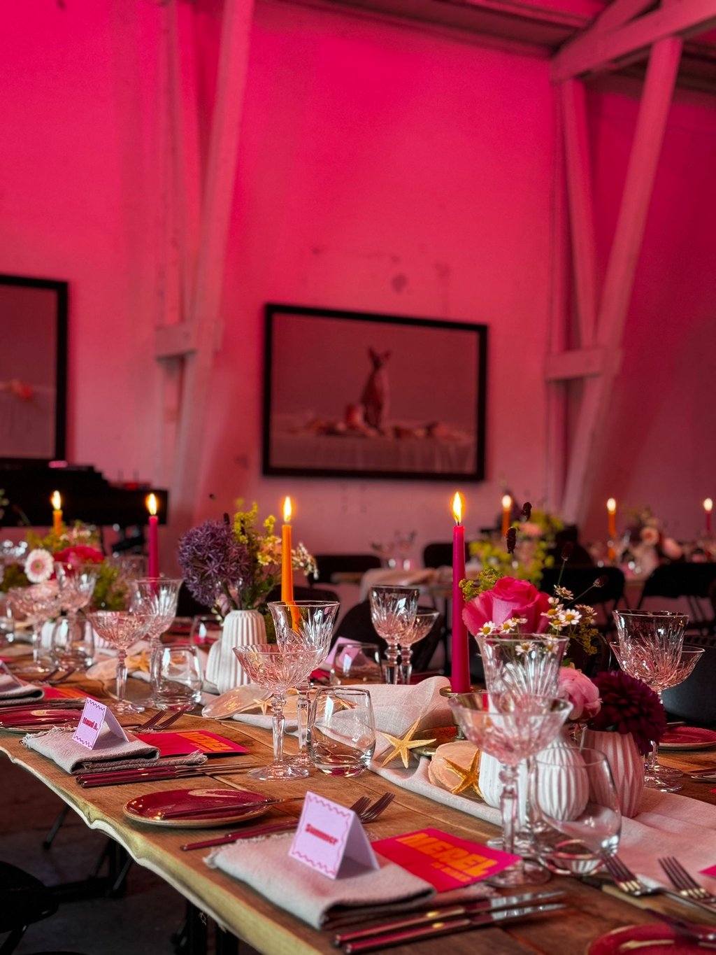 Private dining tafel decoratie 