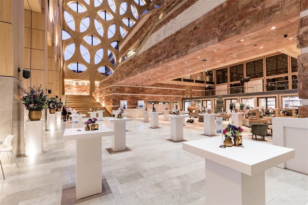 Atrium receptieopstelling