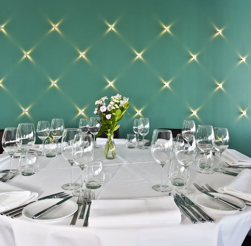 Dinertafel bij The Boathouse