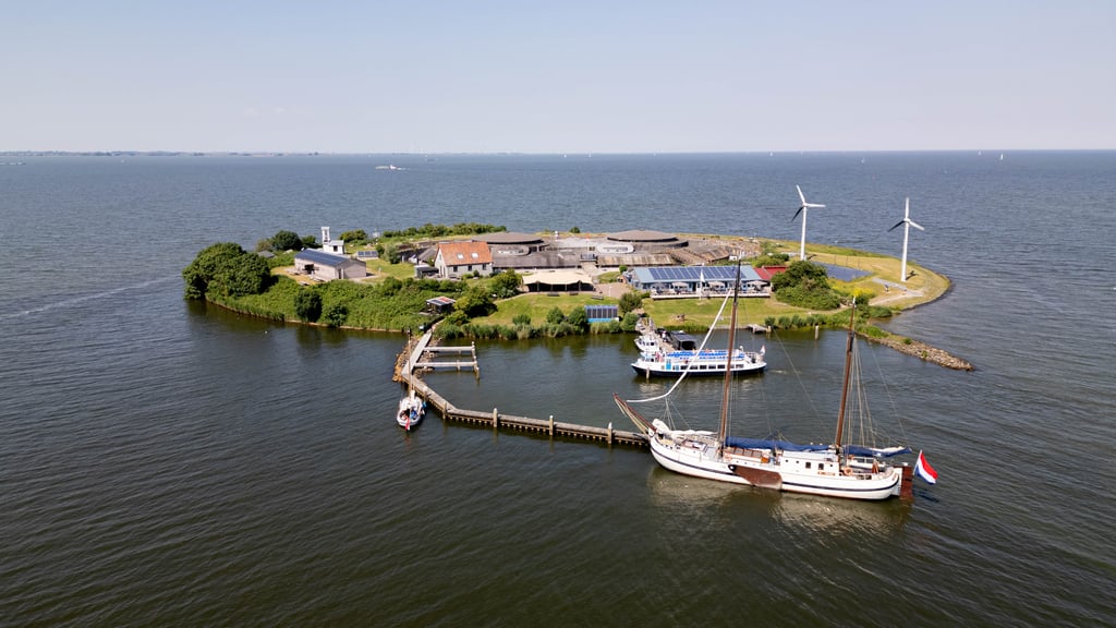 Aanzicht Forteiland Pampus