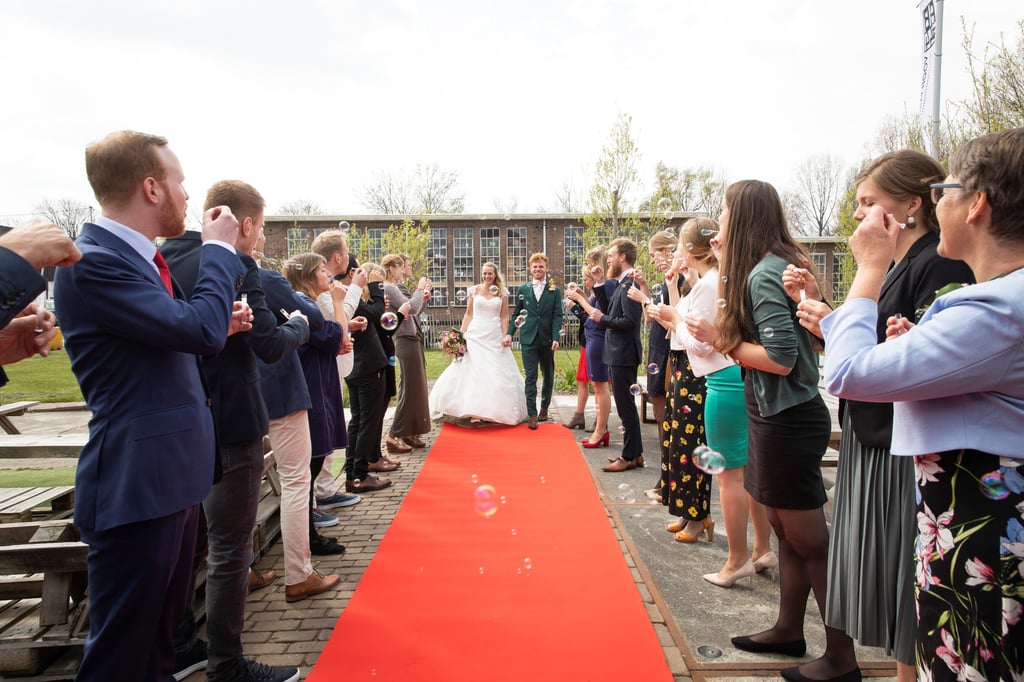 Ontvangst bruidspaar