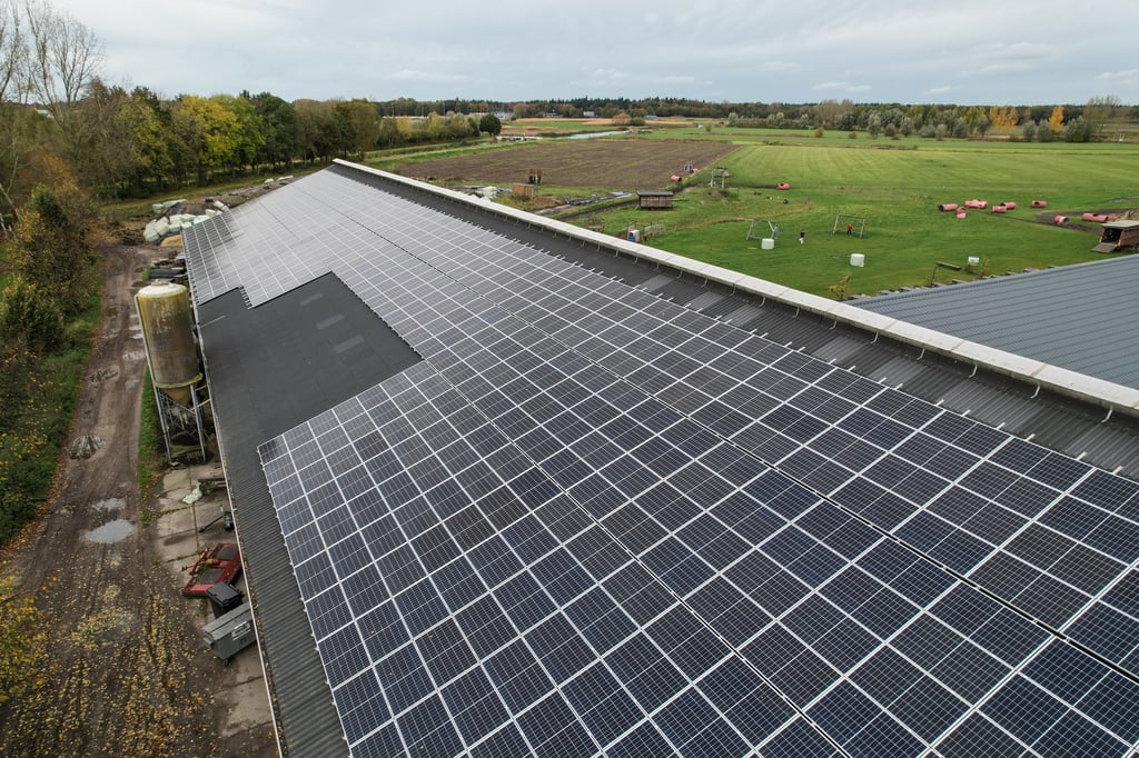 900 zonnepanelen zorgen voor groene stroom.
