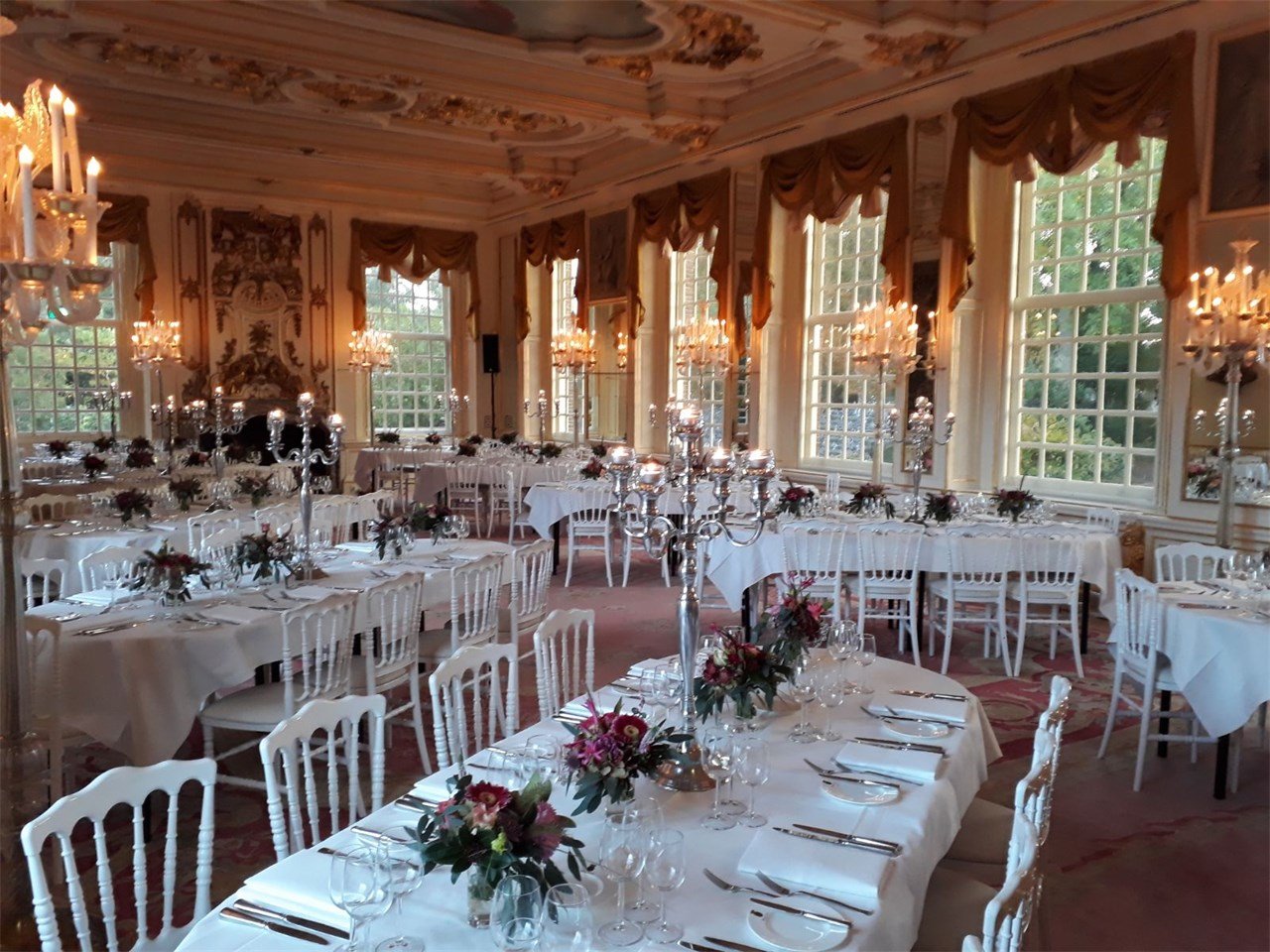Diner opstelling in de Spiegelzaal (1)