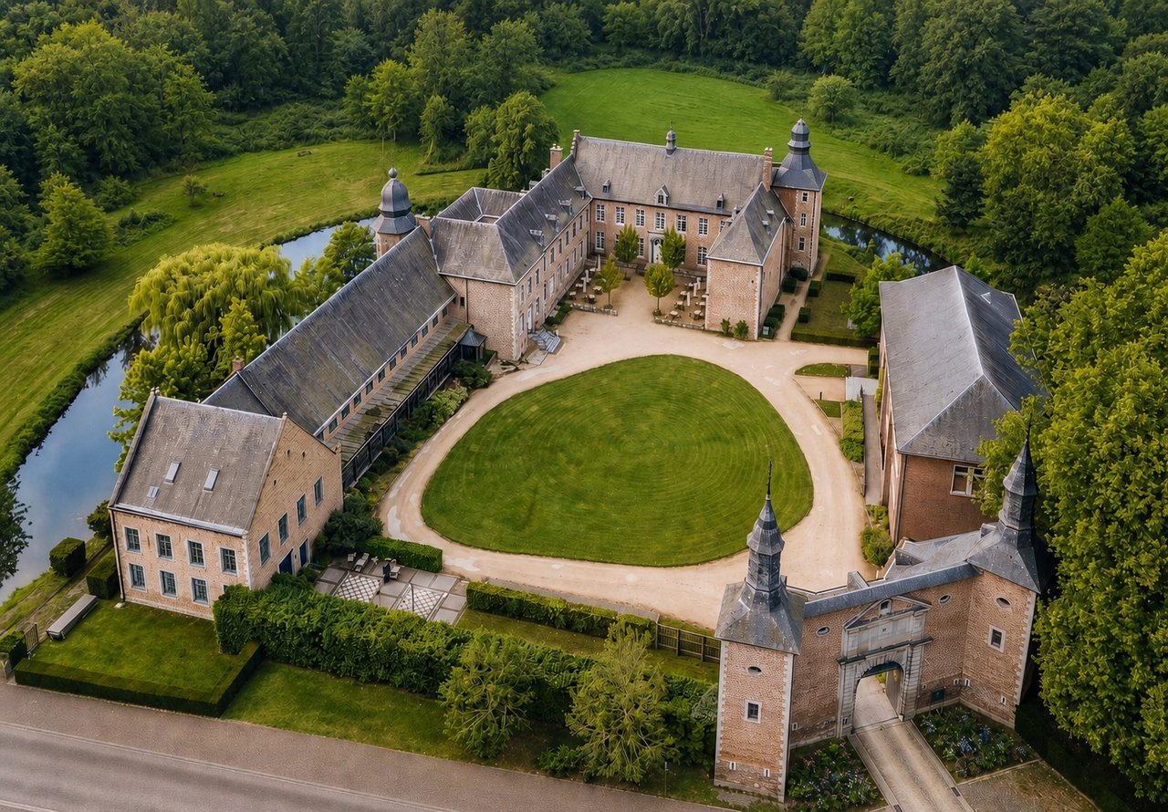 Het kasteeldomein en de binnenkoer