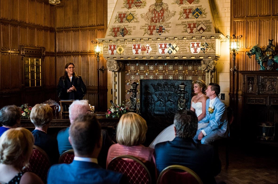 Trouwen in de Bibliotheek van Kasteel de Haar