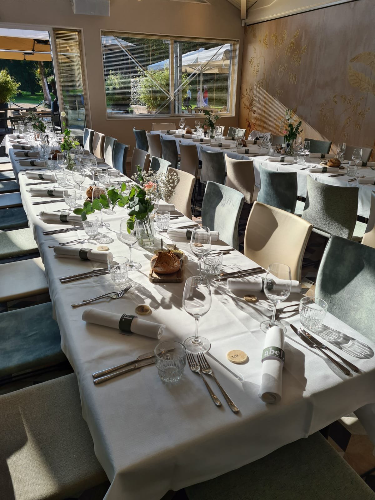 Boardroom diner opstelling 
