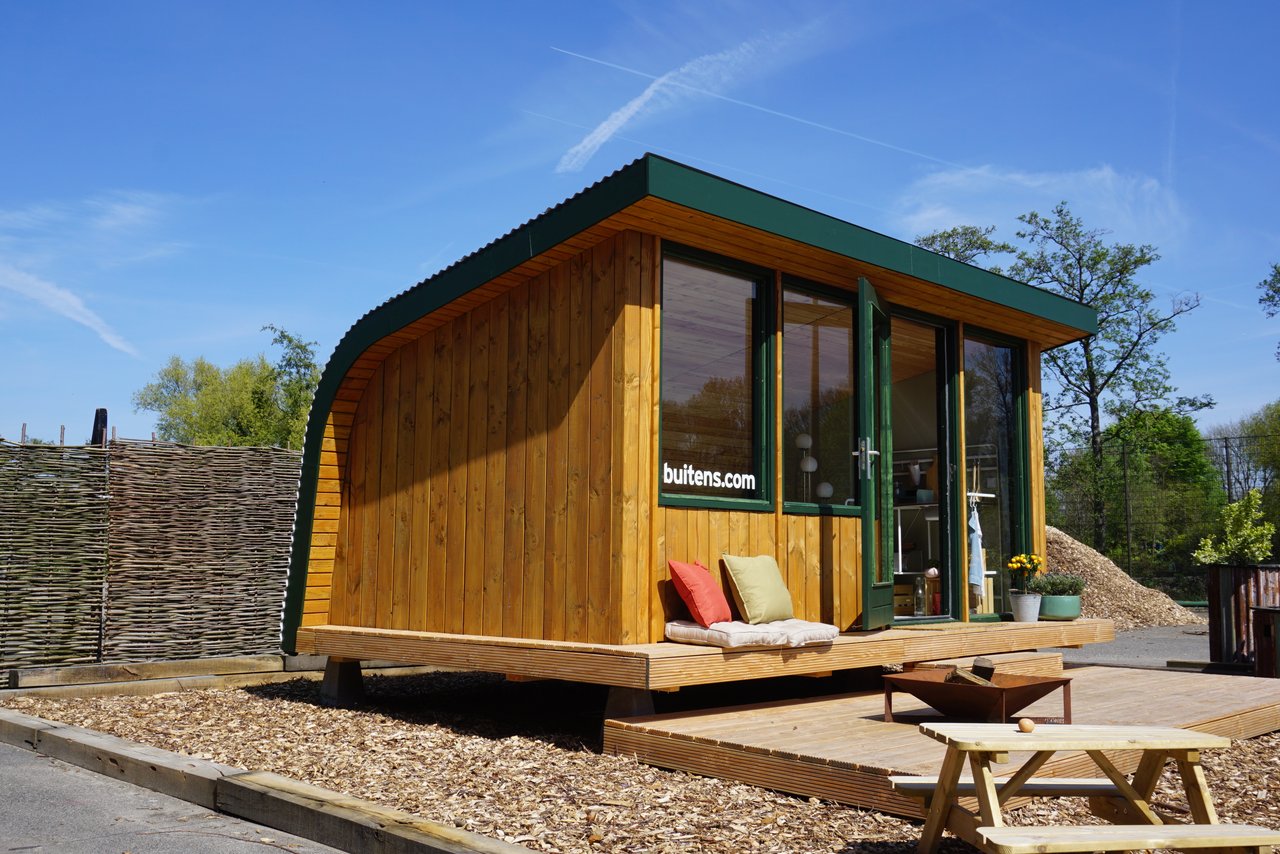 tiny house bij Tuincentrum Steck Utrecht