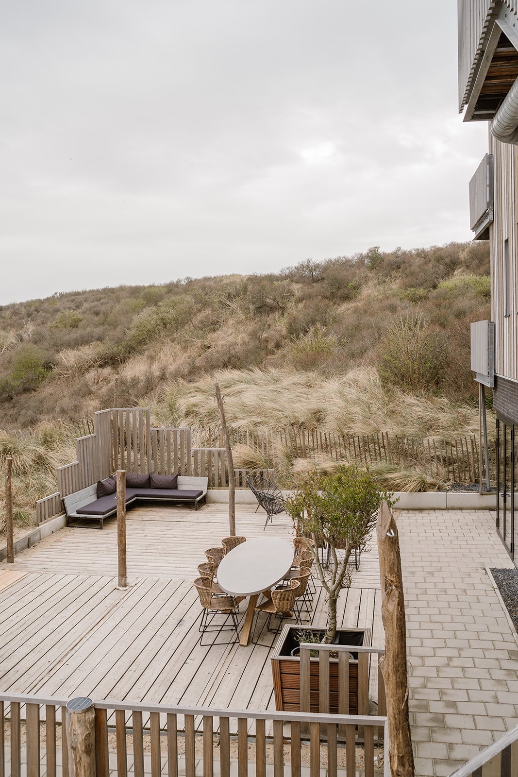 Terras Appartement Strandhotel Zoomers