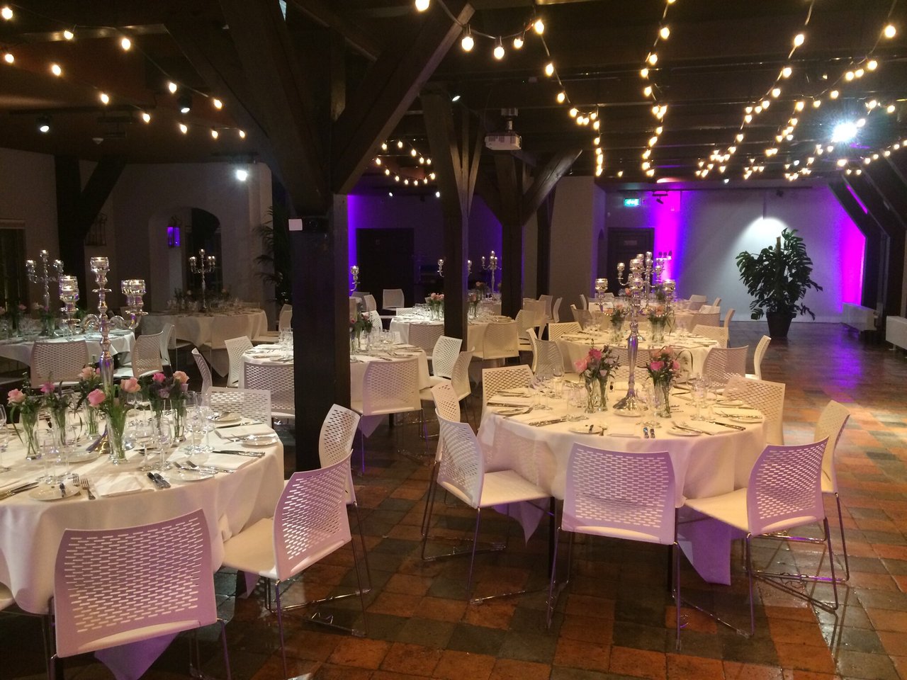 diner opstelling in de Slotzaal 