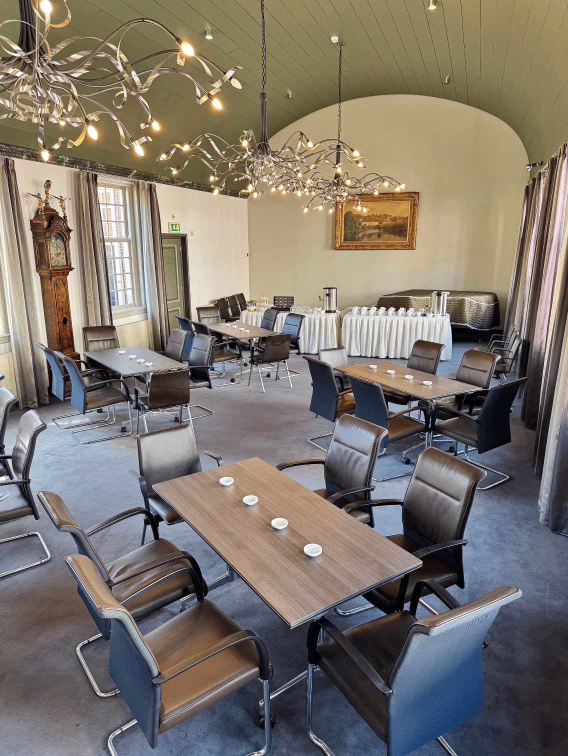 Lingezaal indeling koffie en thee