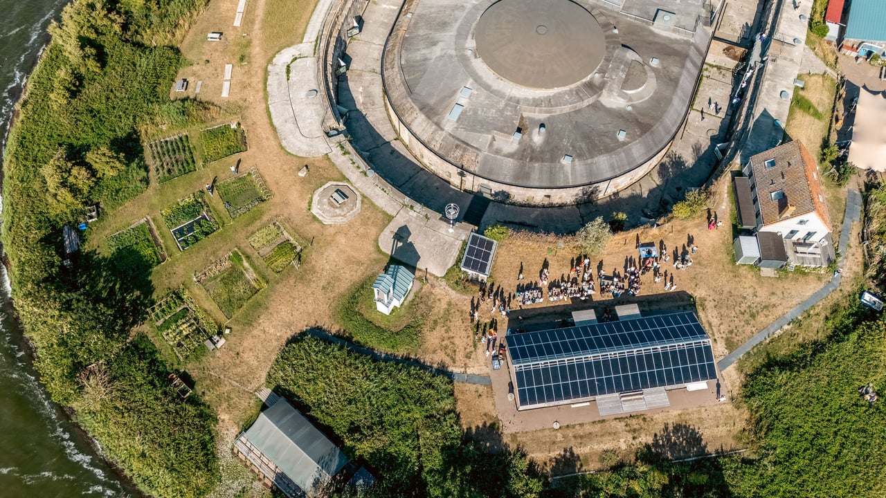 Luchtfoto Pampus