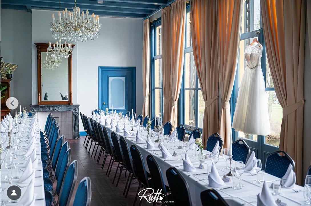 Vorstenzaal dineren opstelling