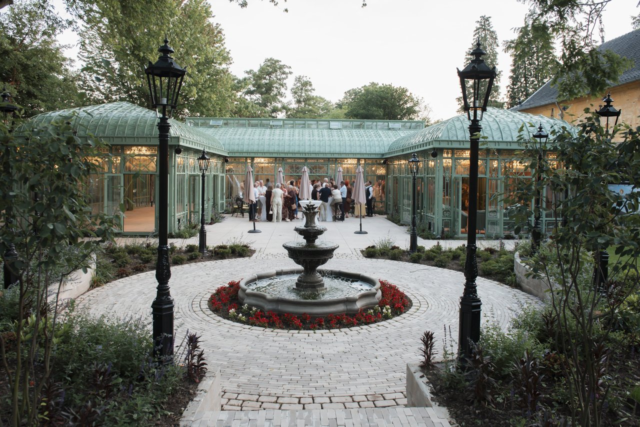 Uitzicht op de Grote Orangerie