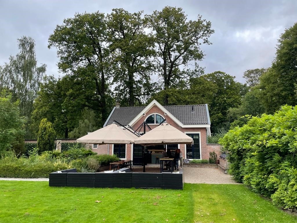 Eigen beeld orangrie terras Landgoed Te Werve