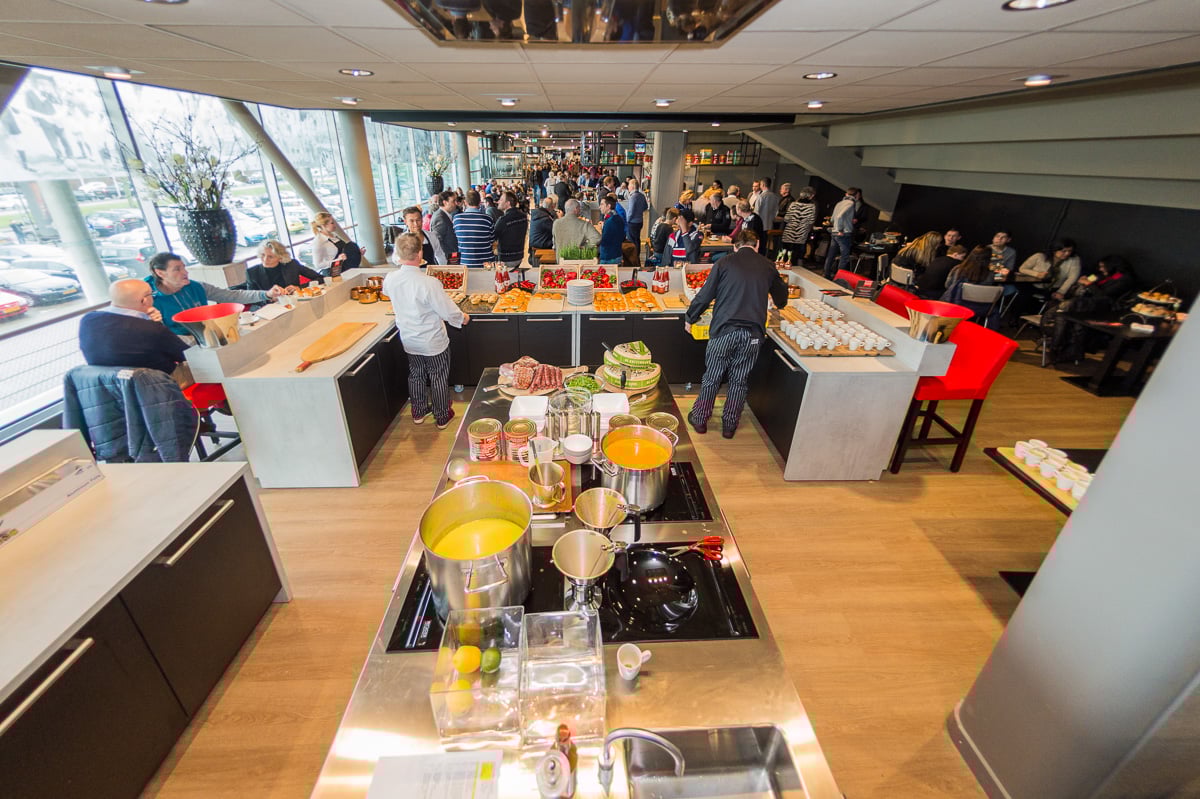 View bovenaf keuken - Wapen van Sparta