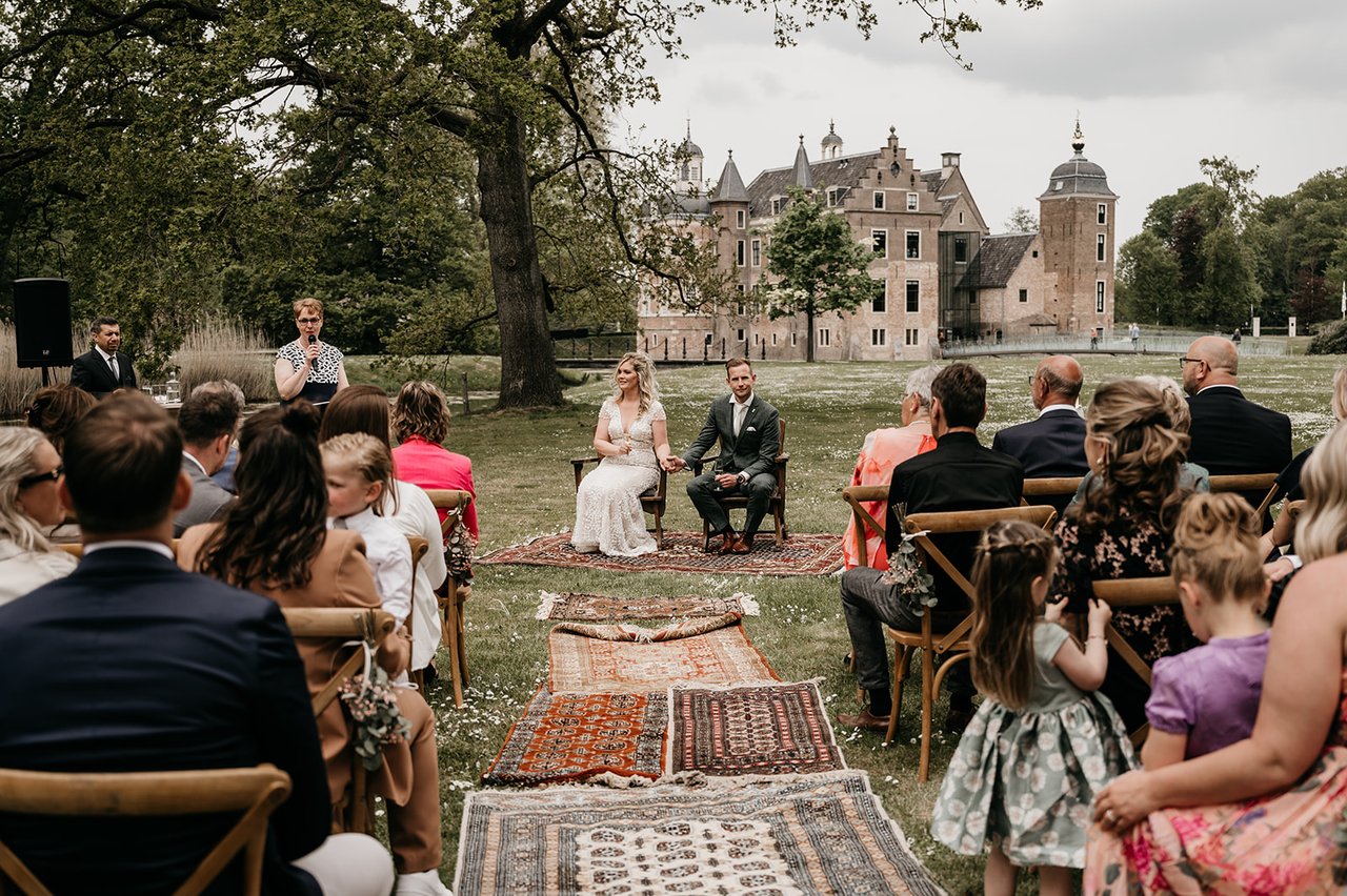Vintage ceremonie setting