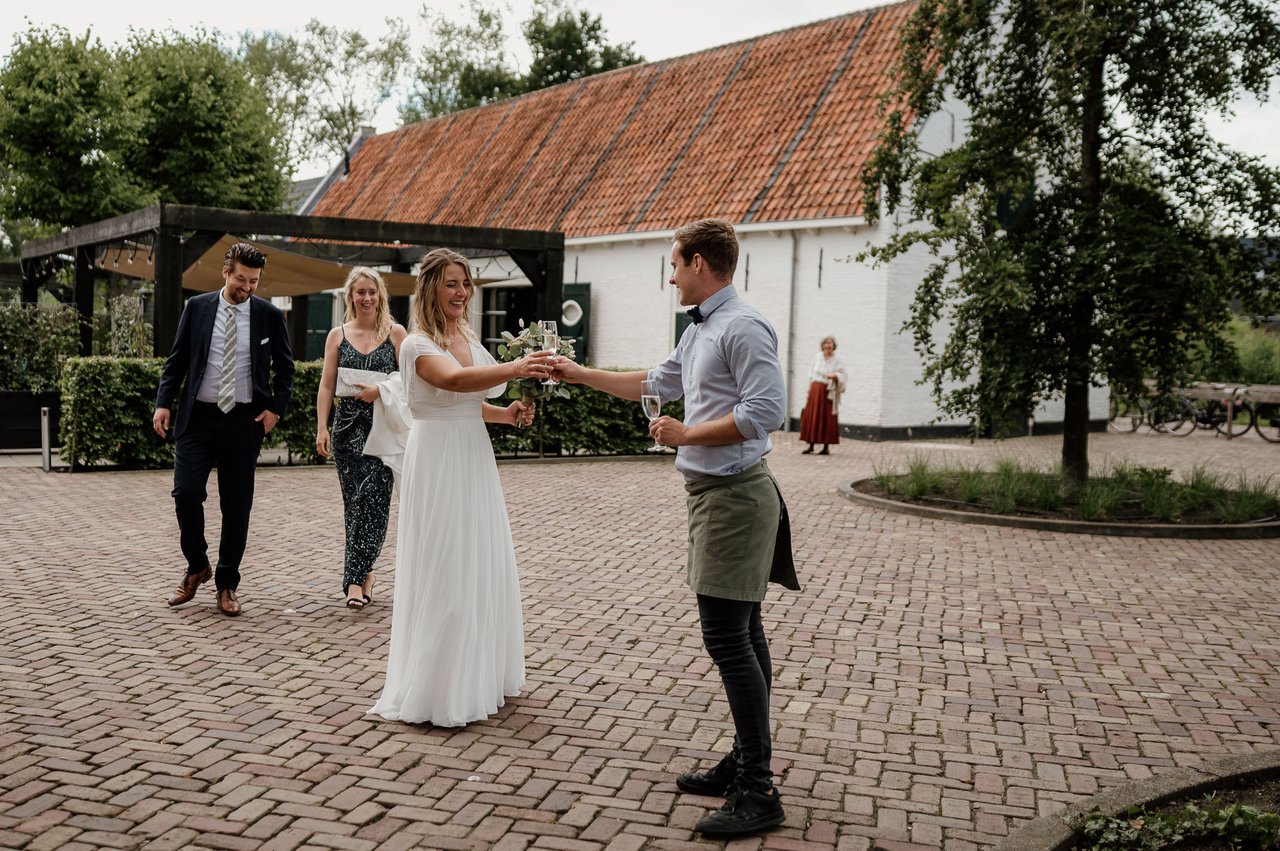 Proost moment na de ceremonie