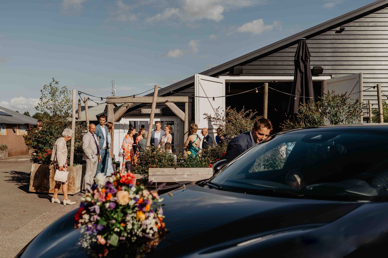 Bruiloft ontvangst Hooischuur