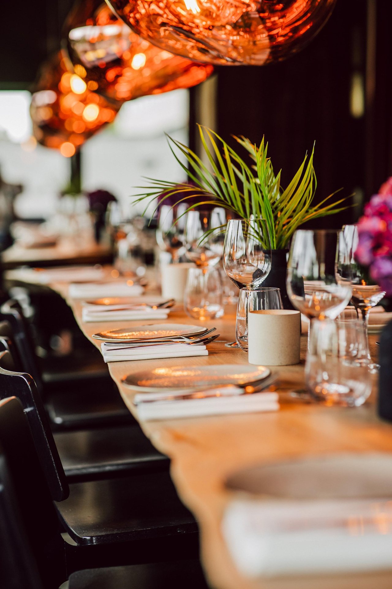 Intiem diner in prive setting