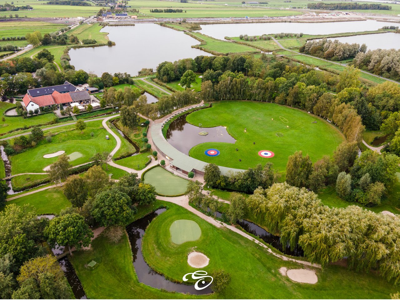 Golfbaan van bovenaf