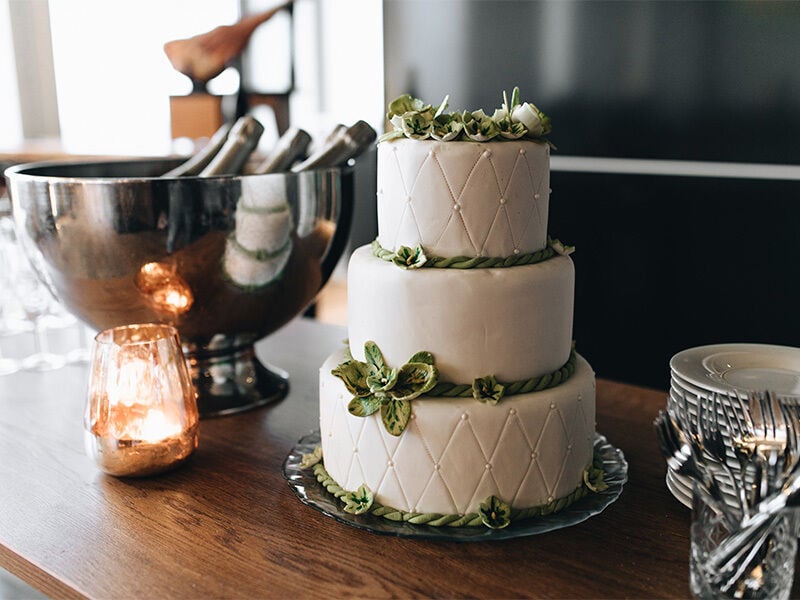 The wedding cake