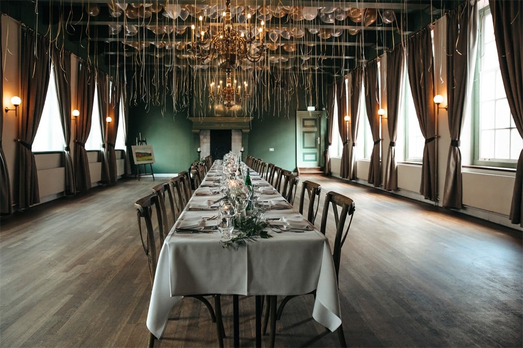 Diner opstelling Schutterszaal