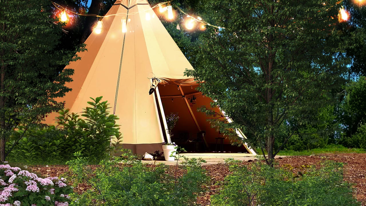 De Tipi van Vogeltuin bij House of Bird