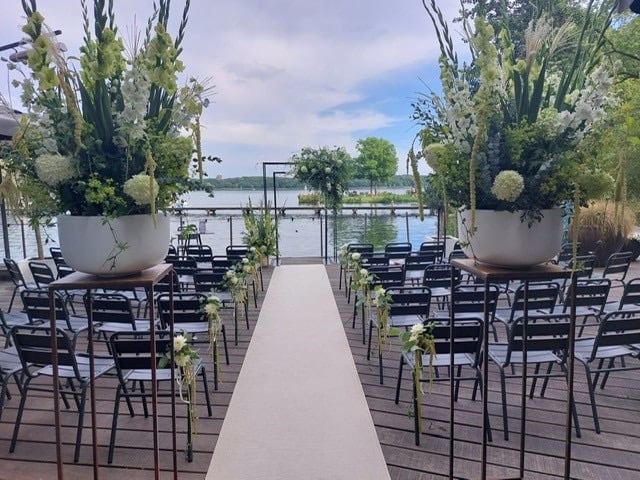 Ceremonie opstelling bij The Boathouse Kralingen