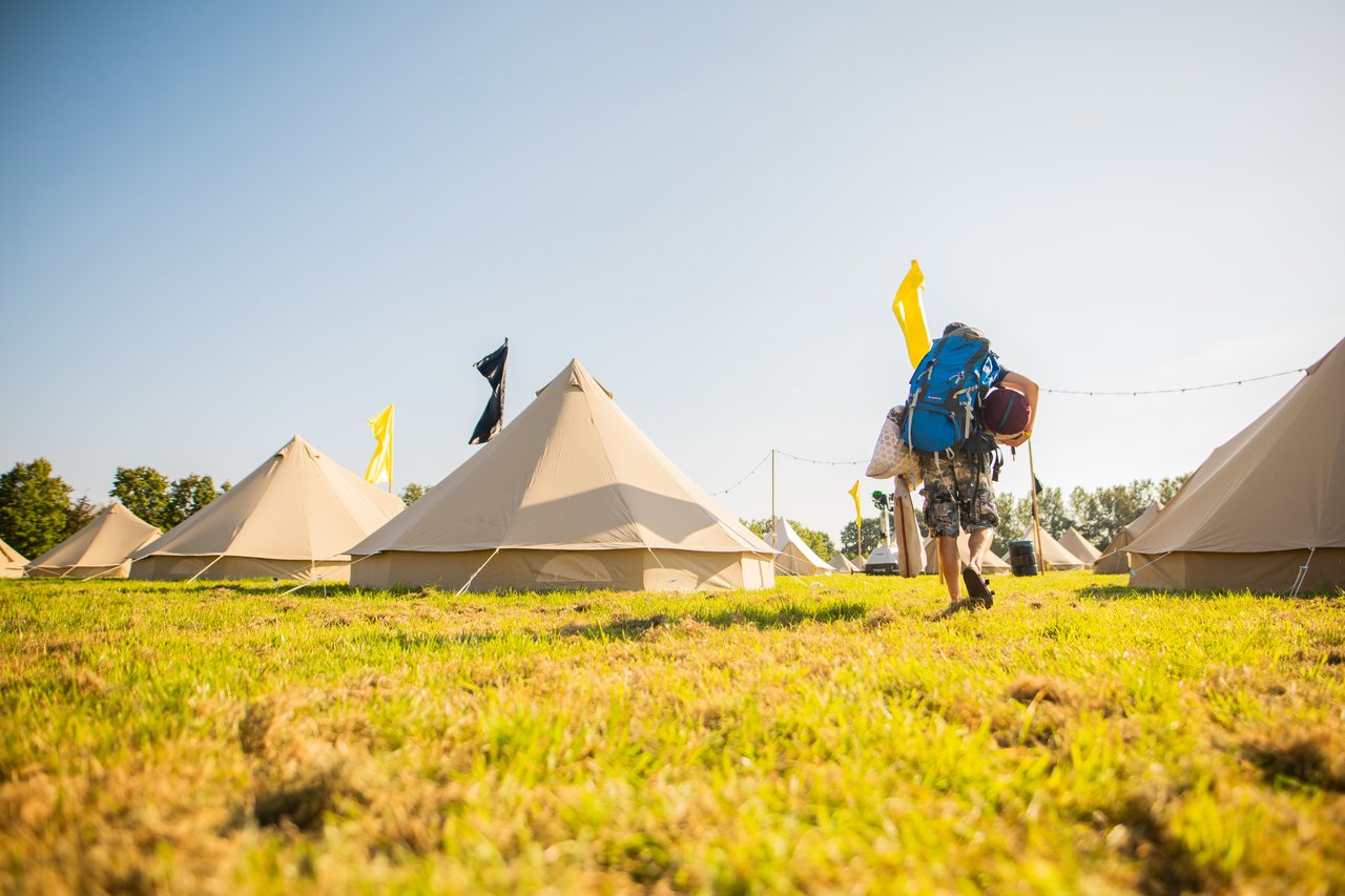 Glamping in de kwekerij