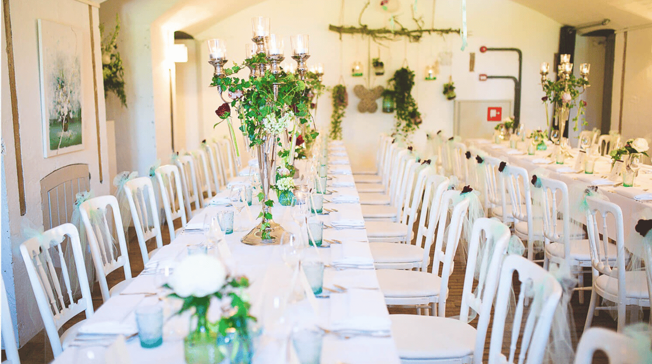 Sitdown diner Bruiloft Fort 5 in gewelf