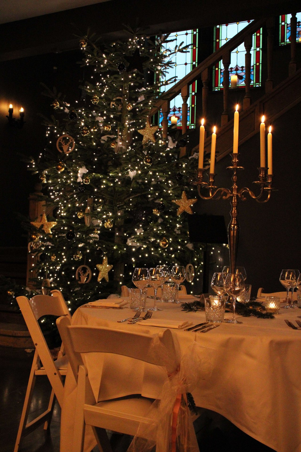 Diner in kerstsfeer