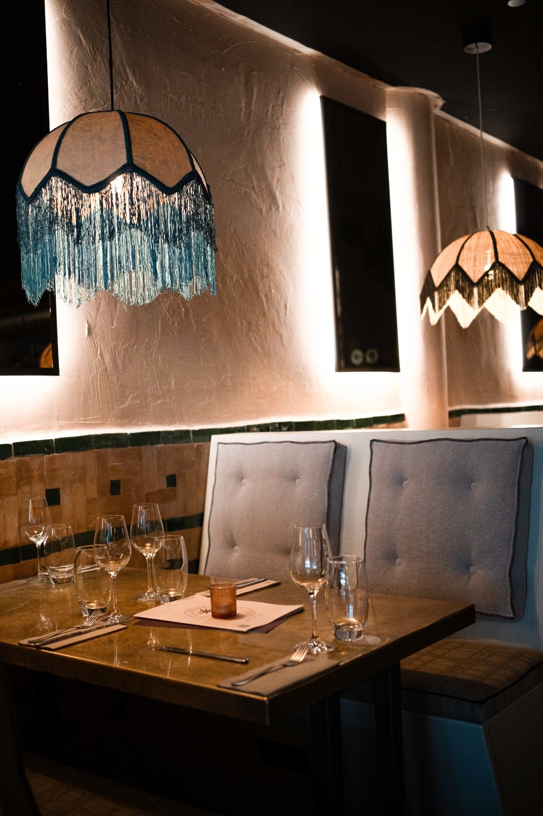 Gedekte tafel restaurant
